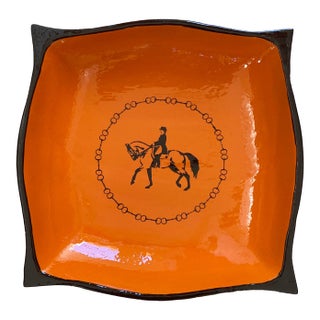 1960s Vintage Equestrian Orange Valet For Sale