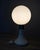 Mid-Century Modern Vintage Italian Table Lamp in White Glass, 1970s For Sale - Image 3 of 12