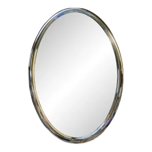 Chrome Oval Mirror