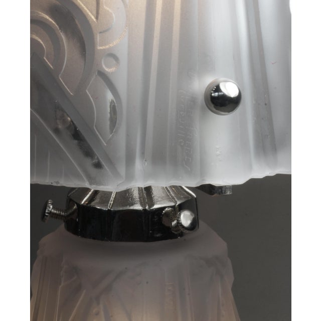 1930s French Art Deco Mushroom Table Lamp by Muller Freres France For Sale - Image 12 of 12