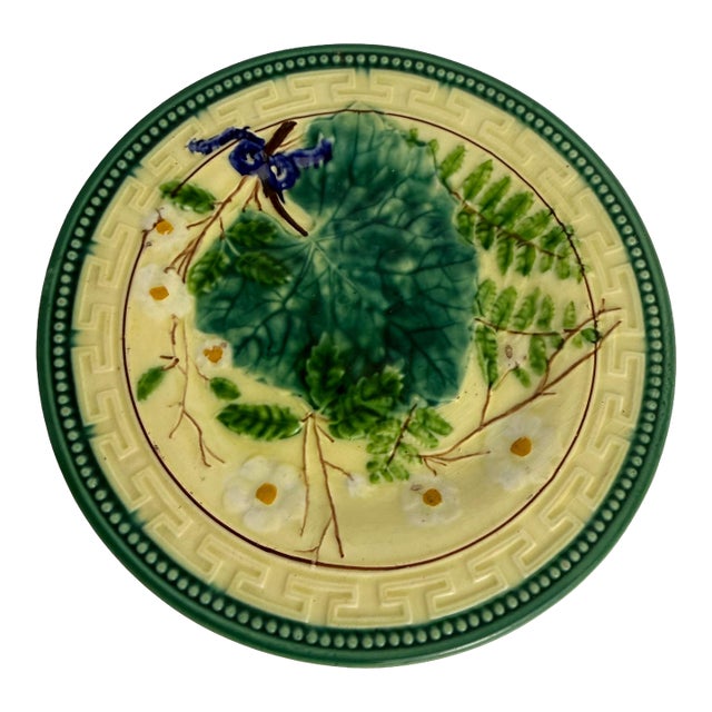 Antique Hornberg Majolica Plate For Sale