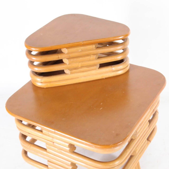 Rattan Side Table, 1970s For Sale - Image 3 of 7