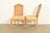 John Stuart French Provincial Louis XV Carved Oak and Cane Back Dining Chairs, Set of Six For Sale In South Bend - Image 6 of 15