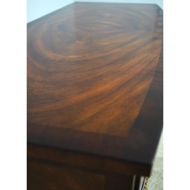 Wood Theodore Alexander Bow Front Mahogany Chest For Sale - Image 7 of 18