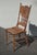 1970s Set of Six Vintage Oak Pressed Back Dining Room Chairs ~ French Country #21 For Sale - Image 5 of 16