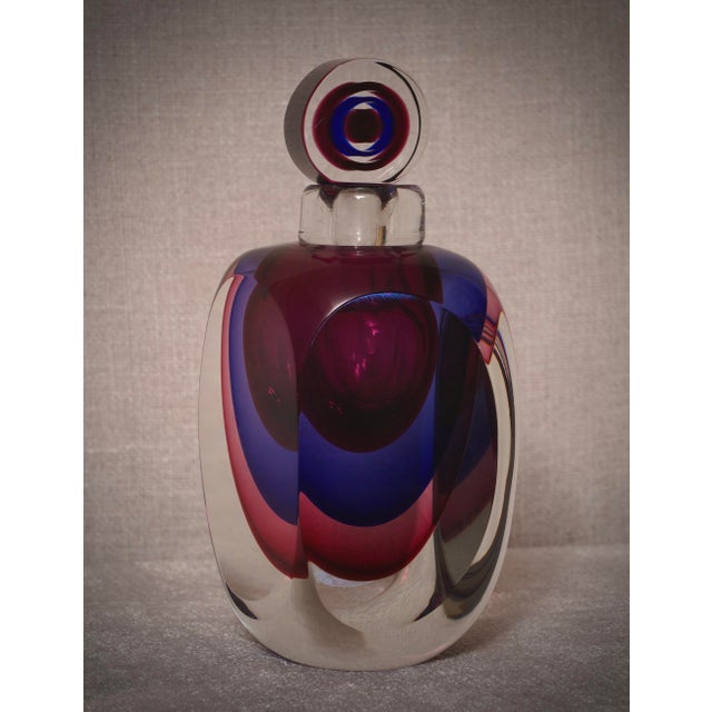 Mid-Century Modern Murano Glass Perfume Bottle, Italy, 1990s For Sale - Image 6 of 10