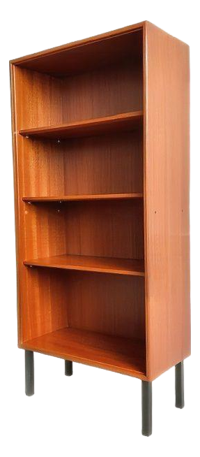 Vintage Danish Teak Bookcase, 1960s