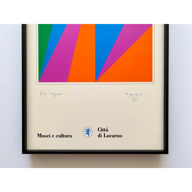 アート・デザイン・音楽 ( Max Bill )  /  Minimal Tradition MAX BILL RARE 1974 SERIGRAPH SILKSCREEN PRINT FRAMED
