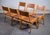 Set of six stacking chairs produced by Sorø Møbelfabrik in the 1950s. Each chair features a solid beech frame with seat...