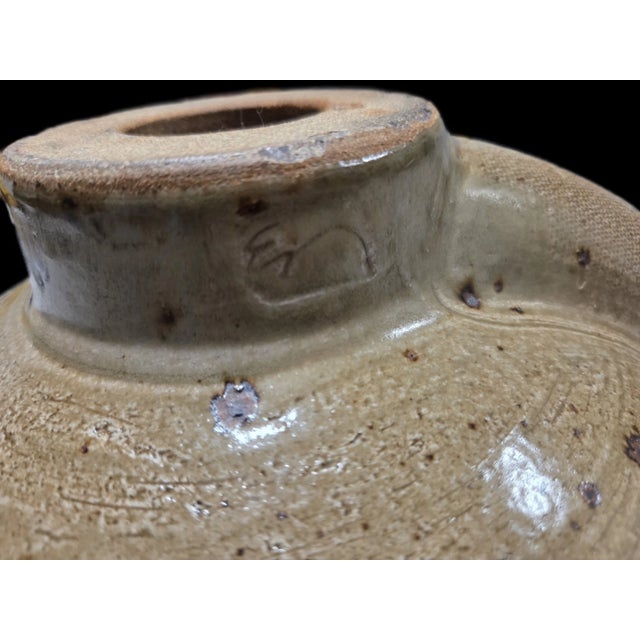 Eric Norstad Mid Century Modern Studio Pottery Brown Bathroom Sink Architectural For Sale - Image 9 of 10