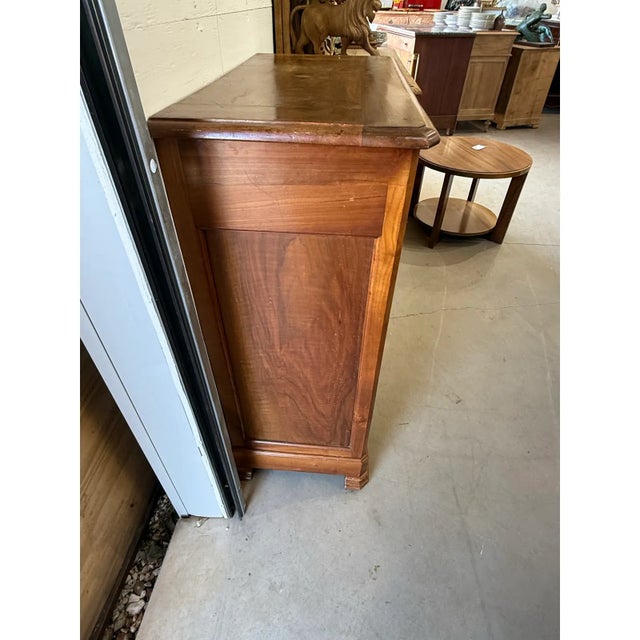 Wood 19th Century French Country Solid Walnut Cabinet / Buffet For Sale - Image 7 of 11