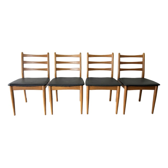 Mid-Century Dining Chairs from Schreiber Furniture, 1960s, Set of 4 For Sale
