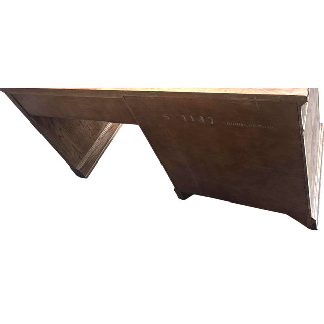 Vintage Romweber Viking Oak Desk - Circa 1960s For Sale In Saint Louis - Image 6 of 8