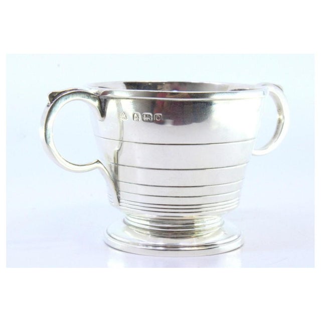Silver Cup with Edge Friezes, Handles and Applications For Sale - Image 5 of 7