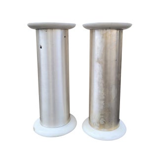 Brushed Marble and Aluminum Console by Lino Sabattini, 20th Century For Sale