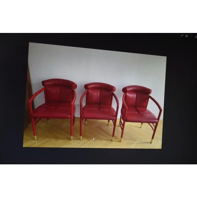 Thonet Leather Fareeuil from Gebrüder Thonet Vienna Gmbh, 1995 For Sale - Image 6 of 7