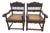 Antique Armchairs in Padouk Wood, Set of 2 For Sale
