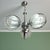 Space Age Chromed Metal and Glass 3-Light Sputnik Chandelier, 1960s For Sale - Image 13 of 13