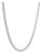 14k White Gold 7.37ct Round Diamond 4 Prongs Princess Chain Tennis Necklace For Sale