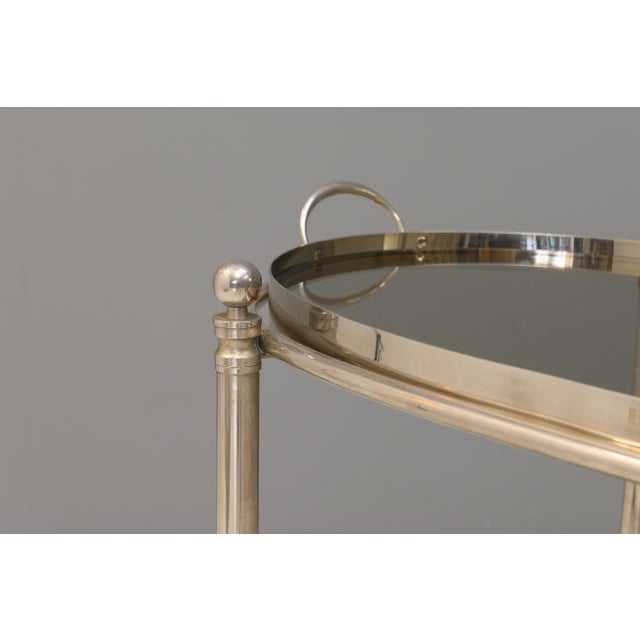 Silver Vintage Drinks Trolley, 1930 For Sale - Image 8 of 9