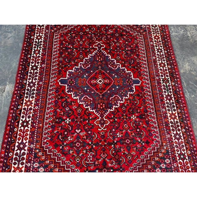 Persian Vintage Persian Shiraz Rug For Sale - Image 3 of 7