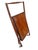 Brown Mid-Century Danish Modern Teak Folding Serving Cart For Sale - Image 8 of 9