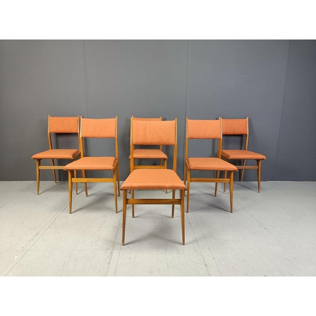 Mid-Century Italian Dining Chairs, 1950s, Set of 6 For Sale - Image 4 of 11