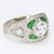 This antique 18k white gold ring is currently set with a CZ, but will happily accept any stone ~6.5mm round. - Stone Info...