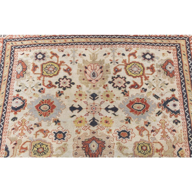 Late 19th Century Authentic 19th Century Sultanabad Handmade Wool Rug For Sale - Image 5 of 11
