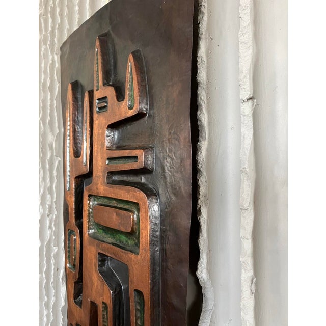 Vintage Enamel & Copper Decorative Wall Art, in Good conditions. Designed 1960 to 1969