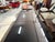 Black Extendable Console Table with Metal Frame and Black Lacquered Finish, 1980s For Sale - Image 8 of 9
