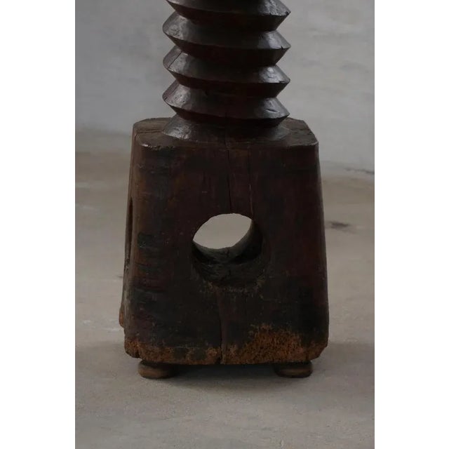 Large 19th Century French Sculptural Wood Wine Press, 1890s For Sale - Image 5 of 18