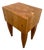 Vintage Butchers Block Carving Kitchen Table Solid Dovetail End Maple Slab For Sale