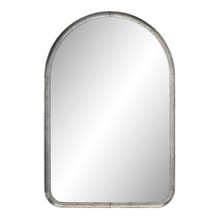 Arch Mirror in Silver For Sale