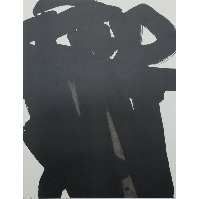 Pierre Soulages, Gouache of 1966, Lithograph For Sale