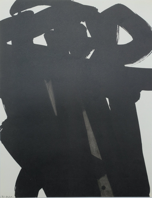 Pierre Soulages, Gouache of 1966, Lithograph