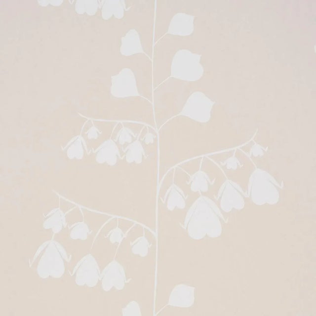 Contemporary SAMPLE - Schumacher x Peg Norriss Bleeding Hearts Wallpaper In Neutral For Sale - Image 3 of 4