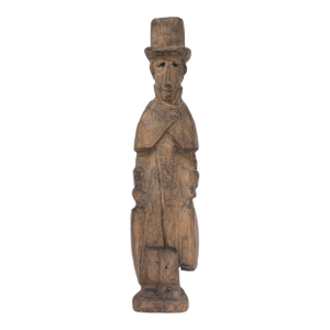 Mid 20th Century Folk Art Wood Sculpture in the Style of Axel Petersson Döderhultarn