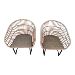 West Elm Style Pair of Outdoor Chairs