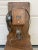 Antique wall-mounted telephone with handset, dimensions: 71 cm high, 30 cm wide, and 20 cm deep. 1900 model. Nicknamed...