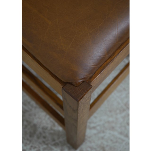 Set of 6 Stickley Mission Oak Arts & Crafts Dining Chairs For Sale - Image 14 of 18