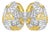 Late 20th Century Pair of 18K White Gold Geometric Beehive Diamond Earrings For Sale