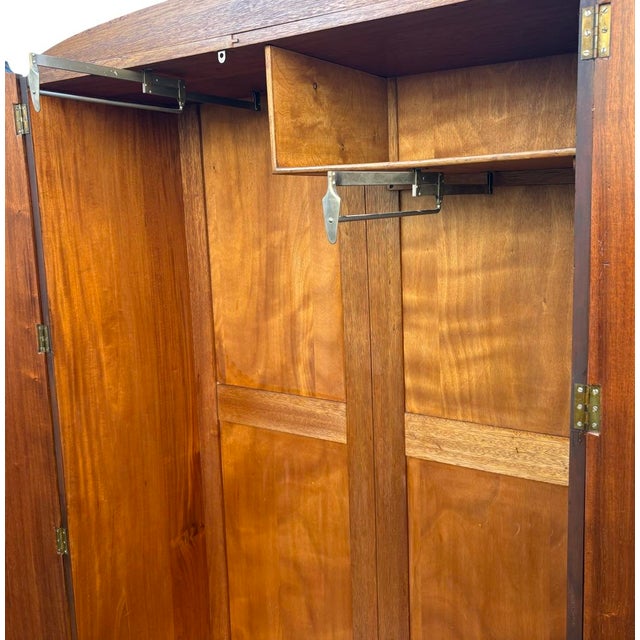 1920s Art Deco Double Wardrobe in Walnut, 1920s For Sale - Image 5 of 10