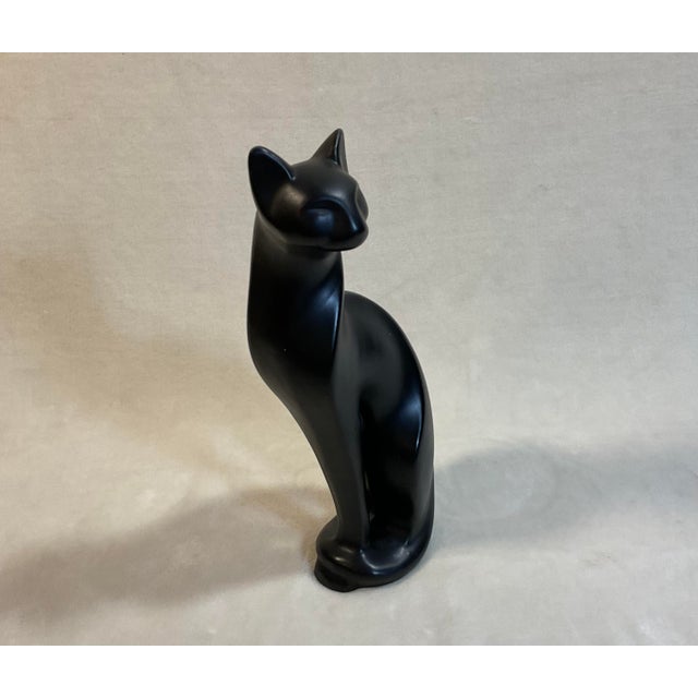 1950s Mid Century Modern Black Cat Statue Chairish