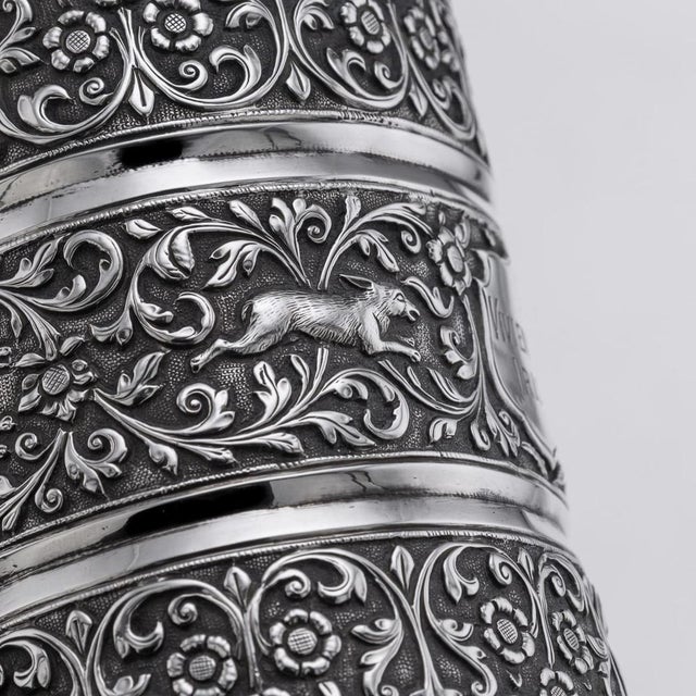 Antique Indian Kutch Silver Mug, 1890 For Sale - Image 12 of 18