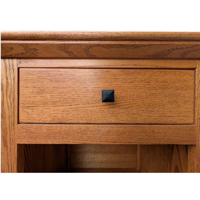 Handcrafted Arts & Crafts Armoire + (2) Nightstands - Set of 3 For Sale In Denver - Image 6 of 15