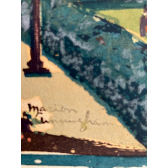 Marion Osborn Cunningham 1940s Modern City Scene Screenprint of San ...
