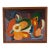 1975 Vintage E. Hanniferd Abstract Still Life Oil on Board Painting – Framed For Sale
