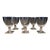 Set of Six Wine Glasses by Lalique For Sale