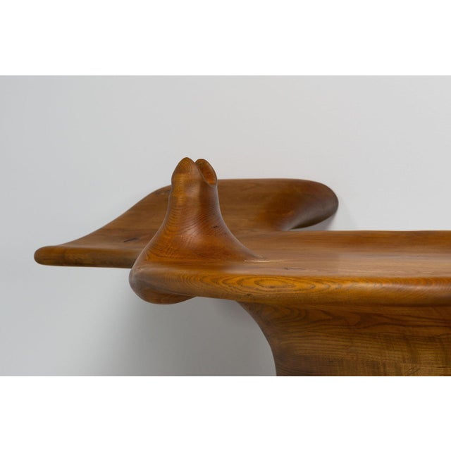 Sculptural Wall Mounted Table in Ash Wood, Netherlands, 1970s For Sale - Image 6 of 16
